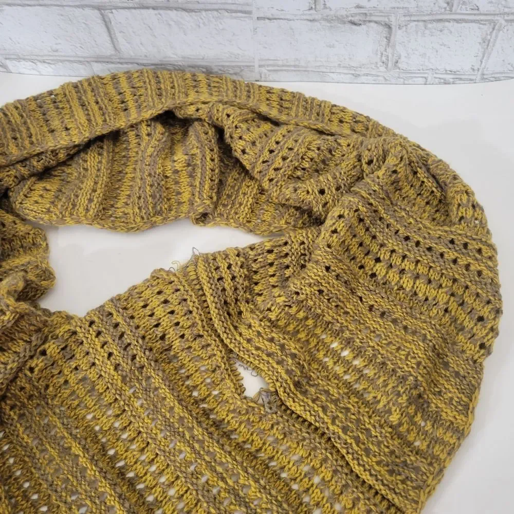Cute mustard‎ color infinity scarf